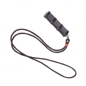 Collier Pendentif En Bois Naturel, Style Vintage, Finition &Eacute;b&egrave;ne Caf&eacute;. - Neuf