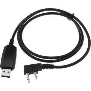 C&acirc;ble de Programmation Talkie Walkie Remplacement Compatible avec Radio UV-3R/ UV-5R/ UV-5R Plus/UV-5RA/ UV-5RB/ UV-5RC Compatible avec Kenwood Radio TK-2107 1m - Neuf