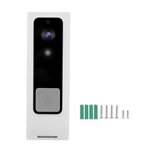 Sonnette video sans fil Wi-Fi HD 720p, camera intelligente a faible consommation (sonnette Wi-Fi) - Neuf