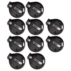 Horizontal Support de pile 3V 2 broches DIP pour CR2032 (10 pièces) - Neuf