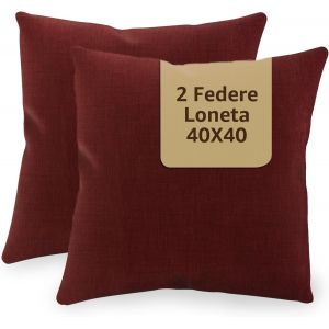 Slep-Sonit U2013 Taies D'oreiller Pour Canap&eacute; 40 X 40 Cm U2013 Housse De Coussin Pour Canap&eacute; Salon Et Chambre U2013 2 Pi&egrave;ces 40 X 40 Cm U2013 Housses De Coussin Made In Italy U2013 Taies D'oreil - Neuf