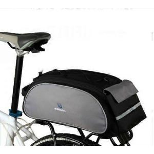 Sacoche arri&egrave;re de v&eacute;lo 13L, sacoche de porte-bagages, sacoche bandouli&egrave;re noire - Neuf