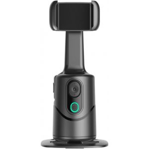 LORANKA-Auto Face Tracking Phone Holder,No App Required,360&deg; Rotation Phone Camera Stand with Remote and Gesture Control, Smart Shooting Tripod for Vlog/TIK Tok Live Streaming Youtube Video Recording - Neuf