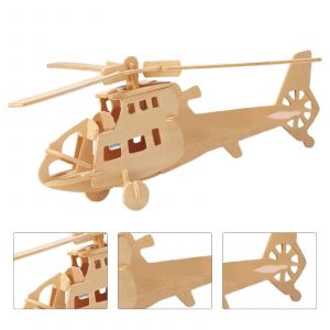 1set 3d Puzzle 3d Capacit&eacute; De R&eacute;solution De Probl&egrave;mes Avions En Bois Respectueux De L'environnement Puzzle 3d Pour Boys_A - Neuf