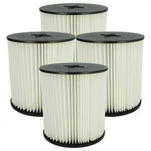 vhbw 4x filtre pliss&eacute; compatible avec Dirt Devil 690, 890, CV2400, 390, 590, 299e, CV1800, CV2000, CV2200, 990 aspirateur - noir / blanc - Neuf