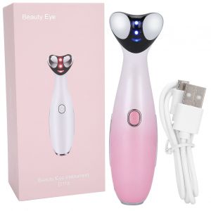 Appareil Rf A Lumiere Rouge Et Bleue, Phototherapie, Temperature Constante, Vibrations, Soins Du Visage Et Des Yeux, Degrade Rose Et Blanc - Neuf