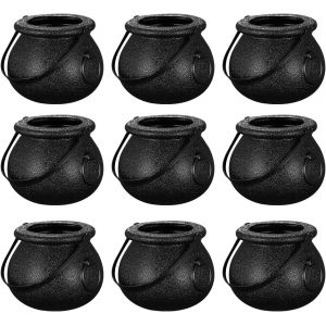 Lot De 12 Chaudrons De Sorcières Noirs, Petites Sorcières Mignonnes Ou Acidulées - Neuf