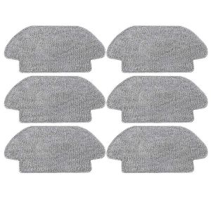 Paquet de 6 tampons de vadrouille en microfibre lavables pour Mi robot aspirateur laveur 2S/S12/Mop Pro - Neuf