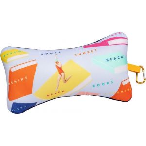 SJZG-. Libri_X Mini Coussin De Lecture Books & Vacation &iquest; Coussin De Nuque Pour Voyage Avec Mousqueton Pratique, Coussin Compact Pour Voiture, Avion Et Plage, Coussin De Voyage Ergonomique Avec Desig - Neuf