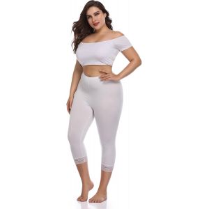 Slep-Femme Leggings De Sport Taille Haute Pantalon Yoga Fitness Opaque 3/4 Pantacourt Capri Legging Scrunch Butt Minceur Respirant Slim Fit Grande Taille Gym Pilates Voyage - Neuf