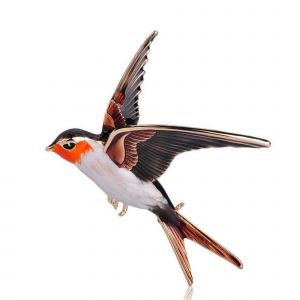 Broche Hirondelle En M&eacute;tal Pour Femme, Petit Bijou Id&eacute;al Pour No&euml;l, La F&ecirc;te Des M&egrave;res, La Saint-Valentin Ou Un Anniversaire. - Neuf