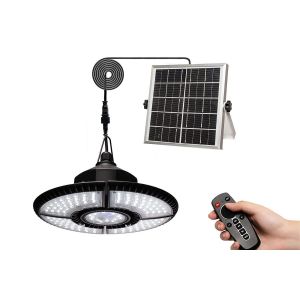 Suspension Solaire Pour Une Utilisation Int&eacute;rieure Et Ext&eacute;rieure - Design &Agrave; Quatre Feuilles Avec T&eacute;l&eacute;commande Et Plusieurs Modes D'&eacute;clairage - Neuf