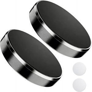 KALANKA-2 Pi&egrave;ces Support T&eacute;l&eacute;phone Voiture Magn&eacute;tique avec Coussinet Collant Aimant, Porte-T&eacute;l&eacute;phone Universel pour Tableau de Bord Compatible avec Samsung Galaxy/Note Huawei et Presque Tous les Mod - Neuf