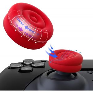 Eryi-Capuchon Manette Pour Ps5/Ps4,Protection Joystick Pour Xbox Series X/S,Thumbs Cushion Caps Pour Xbox One/Elite Series 2,Cover Stick Pour Nintendo Switch Pro Controller-Rouge Passion - Neuf