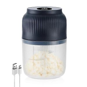 Mini Coupe-Oignon &Eacute;lectrique,Chargement Usb Portable Sans Fil,Petit Hachoir &Agrave; Ail,Fouet,M&eacute;langeur,Nourriture - Neuf