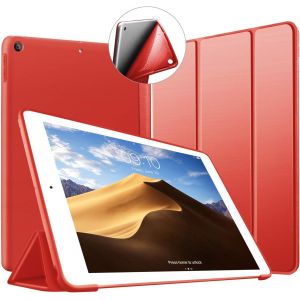 Coque Pour Ipad 9,7 Pouces 2018/2017 (6&egrave;me/5&egrave;me G&eacute;n&eacute;ration), &Eacute;tui Case Fine Et L&eacute;g&egrave;re En Tpu Souple Housse Cover Pour Mod&egrave;les Ipad A1893/A1954/A1822/A1823, R&eacute;veil/Sommeil Automatique, Rouge - Neuf
