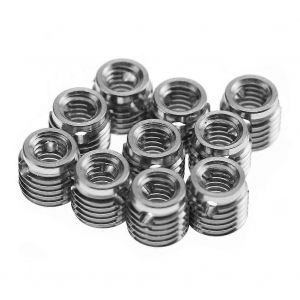 10Pcs 307 Acier inoxydable Auto-taraudeur Filetage Insert Accessoires (Int&eacute;rieur M5 * 0.8 Ext&eacute;rieur M8 * 1.0) - Neuf