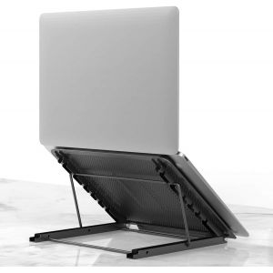 CFRY-Support pour Ordinateur Portable, Pliable, ventilé, pour Ordinateur Portable (25,4 à 39,6 cm) Compatible avec Dell XPS, HP, Lenovo, Plateau Ergonomique Universel léger et réglable - Neuf