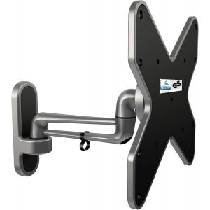 Support Murale Tv Orientable S2022 Inclinable Universel 15-42" (38-107Cm) Fix Ation Murale &Eacute;cran Pc Moniteur Incurv&eacute;e Vesa 200 X 200 Argent - Neuf