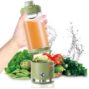 Mixeur &Agrave; Smoothie Portable C71A Blender &Eacute;lectrique Avec Bol M&eacute;langeur De 650 Ml Et Couvercle Anti-Fuite,Rechargeable,Amovible,M&eacute;lange One Touch Pour Smoothie,Milkshake,Jus Et Jus De L&eacute;gumes - Neuf