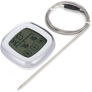 KAL-Thermomètre Alimentaire Numérique Écran Tactile Barbecue Cuisson Sucre Alarme Sans Fil Électronique Thermomètre Pique-Nique Barbecue Viande - Neuf