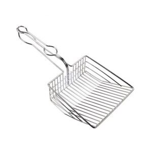 Pelle À Litière Antiadhésive Pour Chat Avec Poignée En Mousse - Conception En Métal Durable Pour Un Tamisage Rapide Et Un Nettoyage Facile - Neuf