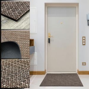 Uuq-Tapis Vinyle Tressé - Tapis Vinyle 60 X 40 Cm - Tapis Extérieur - Tapis De Cuisine - Tapis Vinyle Cuisine - Tapis Salon - Tapis D'entrée - Neuf