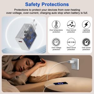 67w Chargeur Rapide Usb Avec Câble Usb C 1m Pour Xiaomi 14t 13t Mix Flip Mix Fold 3 Redmi Note 14s 13 Pro 5g Pad 7 Pro, Chargeur Turbo Adaptateur Pour Poco M6 X6 X5 X4 F5 X3 Gt 13 Lite 12s Ultra - Neuf