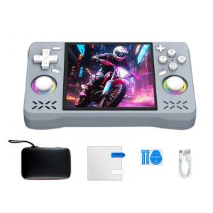 Console de jeu portable 128 Go avec deux joysticks et &eacute;cran de 4 pouces - Neuf