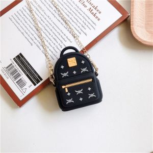 Cas Compatible avec Airpods 1 & 2 (Noir Sac à dos), 3D Drôle Mignon de bande dessinée Modèle de Lettre de Couverture de Silicone, Kawaii Sac, résistance aux Chocs, ... - Neuf