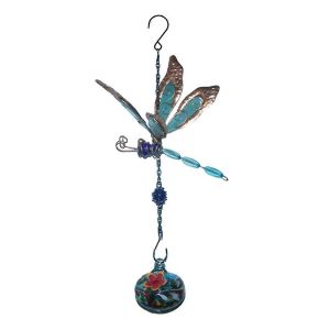 1PCS carillons éoliens mangeoire à oiseaux suspendue avec ports d'alimentation en forme de fleur - Neuf