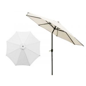 Auvent De Rechange Xl Beige Pour Parasol De Jardin D'ext&eacute;rieur - Convient Aux Parasols De 300 Cm De Diam&egrave;tre - Neuf