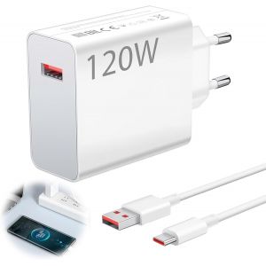 120w Chargeur Rapide Avec Câble Usb C 2m, Chargeur 120w Pour Xiaomi 14t Pro/14 Ultra/13t Pro/12t/13 Pro/13 Lite/13/12/Redmi Note 12 Pro/Poco X6 Pro X6 X4 - Neuf