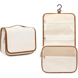 TIANYI-Trousse de Toilette de Voyage à Suspendue, Grande Trousse de Maquillage Voyage Accessoires pour Hommes Femmes, Multifonction Imperméable Sac Cosmétique Organisateur avec Crochets - Neuf