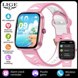 Lige 2025 Enfants Montre Intelligente Enfant Hd &Eacute;cran Tactile Jeux Smartwatch Musique Montre Gar&ccedil;on Fille Cadeau Enfants Smartwatch Pour Ios Android.Pink. - Neuf
