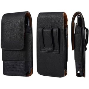 CAUC-Sacoche de Ceinture T&eacute;l&eacute;phone Portable Homme, Sac Smartphone Ceinture, Multiples &Eacute;tui Ceinture Vertical Sac Randonn&eacute;e Homme Housse de Transport Coque Poche Portefeuille avec Clip et Boucle de Ce - Neuf