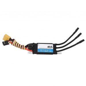 40a rc bateau esc bilat&eacute;ral &eacute;tanche esc bateau mod&egrave;le remplacement esc rc accessoires noir - Neuf