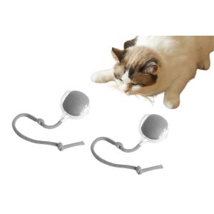 Balle Interactive &Eacute;lectrique Pour Chat Avec Capteurs Et 3 Vitesses - Lot De 2 - Neuf