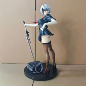 Pop39611-2b Jk - P&eacute;riph&eacute;riques De Jeu Nier:Automata Yorha No2 Type B 2b Figurine D'action Jk Uniforme Scolaire Gk Mod&egrave;le En Pvc Jouets Collection Ornement Cadeaux - Neuf