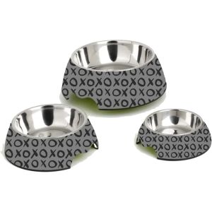 Kal-Gamelle En Acier Inoxydable 17,5cm (Gamelle En Acier Inoxydable Au Look Tendance, Lavable Au Lave-Vaisselle Et Facile À Nettoyer, Avec Bord Antidérapant, Corps En Mélamine), Motif : Hugs - Neuf