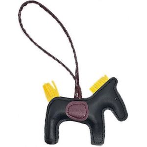 SDIGV Cuir Pompon Poney Porte-clés Cuir cousu cheval style mignon mode sac accessoires - Neuf