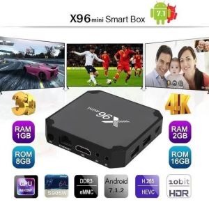 X96 mini TV Box 4K Lecteur Multim&eacute;dia Android 7.1.2 HD 2G + 16G Lecteur - Neuf