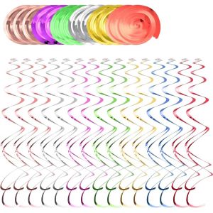 Cmjaagur-18 Pcs Tourbillon Suspendu Décoration Spirale Suspendu Anniversaire Guirlande À Spirales Multicolore Plafond Décoration Pour Fête Anniversaire Mariage Pâques Noël Foraine Boutique D[M626] - Neuf