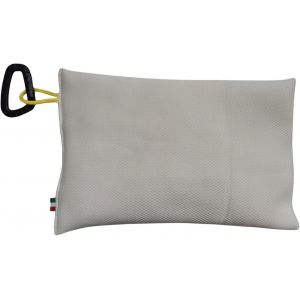 Coussin TAKIweb de mer et Sauna Made in Italy-Support ergonomique pour dos et cou-Flottant,s&eacute;chage rapide,avec mousqueton. Relax &agrave; la plage,piscine ou sauna. (blanc) - Neuf