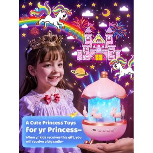 Veilleuse Projecteur D'&eacute;toiles Pour Enfants, Machine &Agrave; Bruit Blanc, Projecteur De Veilleuse Pour B&eacute;b&eacute;, Rotation &Agrave; 360 &deg;, 6 Films Pour Enfants, Minuterie &Agrave; Distance, 12 Couleurs,Cadeau Pour B&eacute;b&eacute; Fill - Neuf