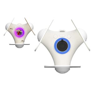 Pi&egrave;ge &agrave; moustiques &eacute;lectrique avec lumi&egrave;re LED et plaques de glu pour la lutte contre les insectes d'int&eacute;rieur - Neuf