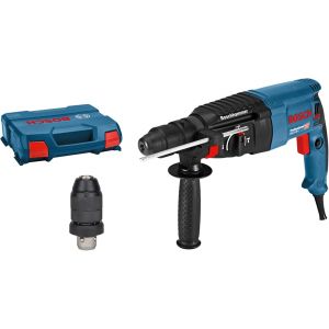 Ulteronixshop-perforateur GBH 2-26 F (puissance 830 W, mandrin interchangeable SDS plus, poign&eacute;e auxiliaire, but&eacute;e de profondeur, chiffon, mandrin &agrave; changement rapide, coffret de transport) - Neuf