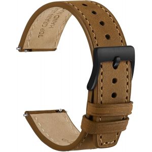 Kal-Elite Bracelet Montre, Cuir De Grain Sup&eacute;rieur, Lib&eacute;ration Rapide, Largeur De Bande 18mm 20mm 22mm - Neuf