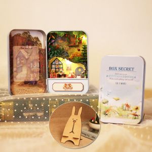 Maison De Poupee Miniature En Bois A Monter Soi-Meme, Kit De Construction, Cadeau D'anniversaire (#1) - Neuf