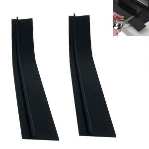 Joints D'&eacute;tanch&eacute;it&eacute; En Silicone (2 Pi&egrave;ces) Pour Combler L'espace Entre La Plaque De Cuisson Et Le Plan De Travail. - Neuf